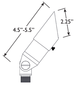 Top Dog Mini Cast Brass Spotlight