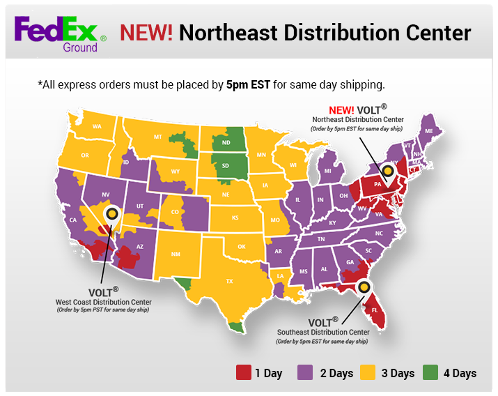 FedEx Ground Map